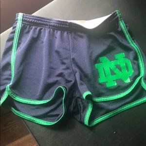 Notre Dame athletic shorts